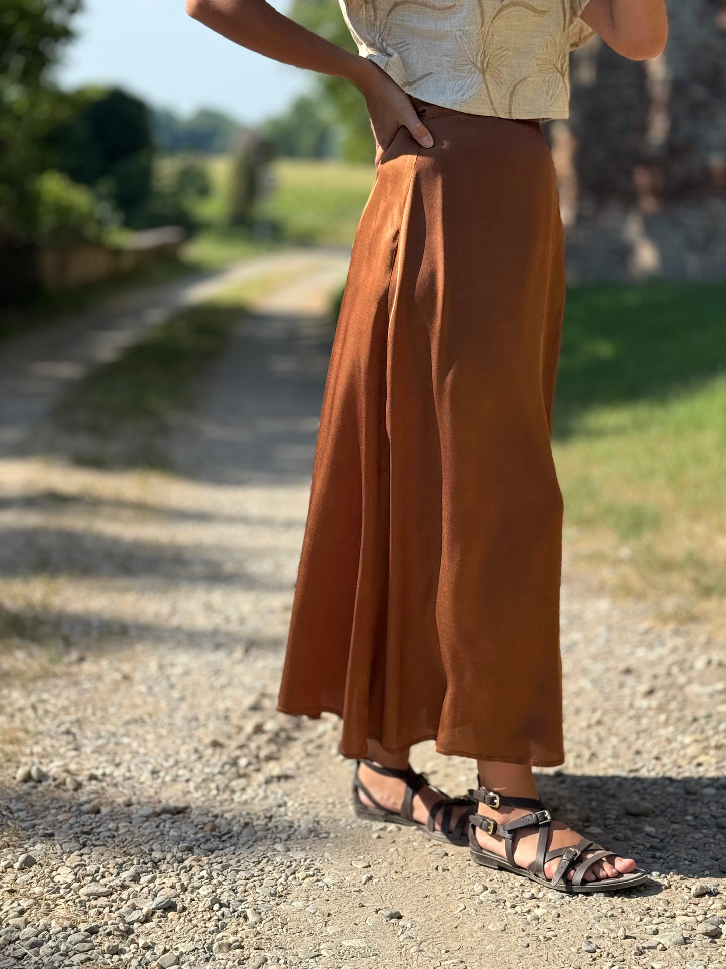 TULIPANO viscosa cuoio