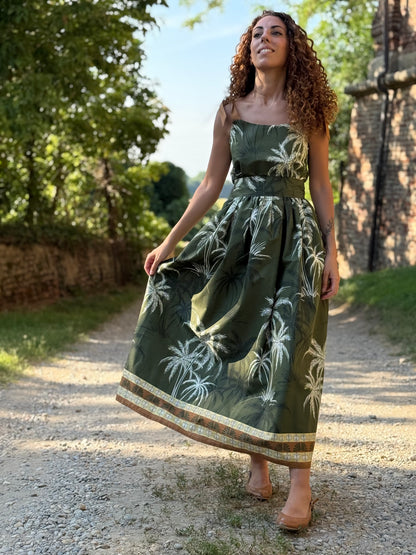 SUNSET verde con greca