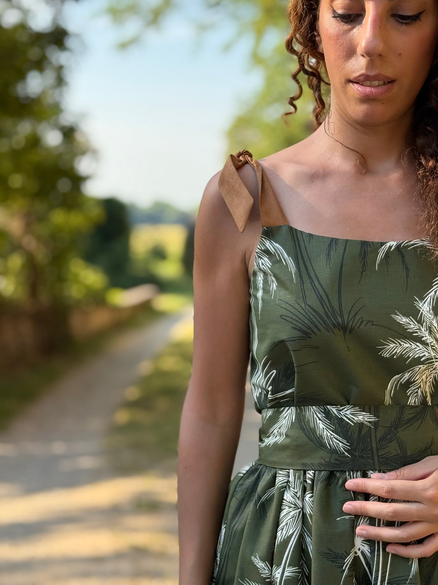 SUNSET verde con greca