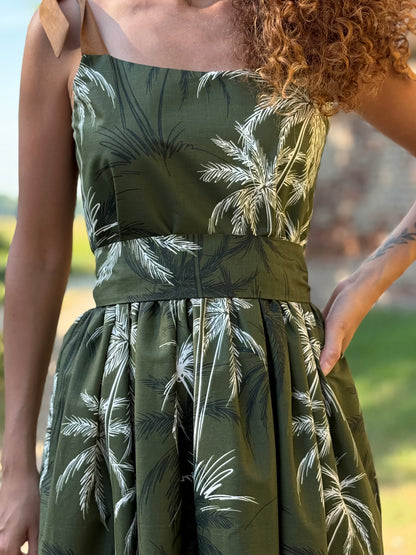 SUNSET verde con greca