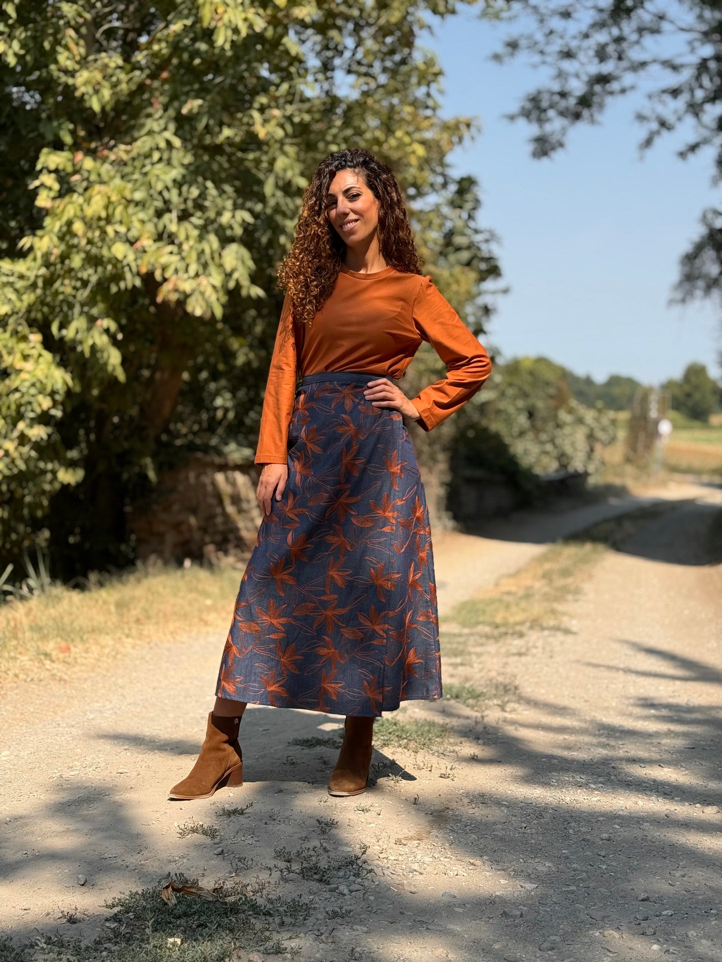TULIPANO denim ricamato