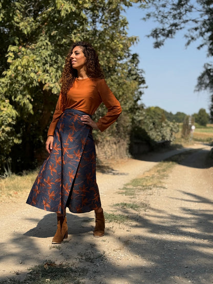 TULIPANO denim ricamato