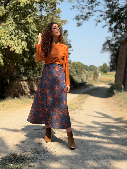 TULIPANO denim ricamato