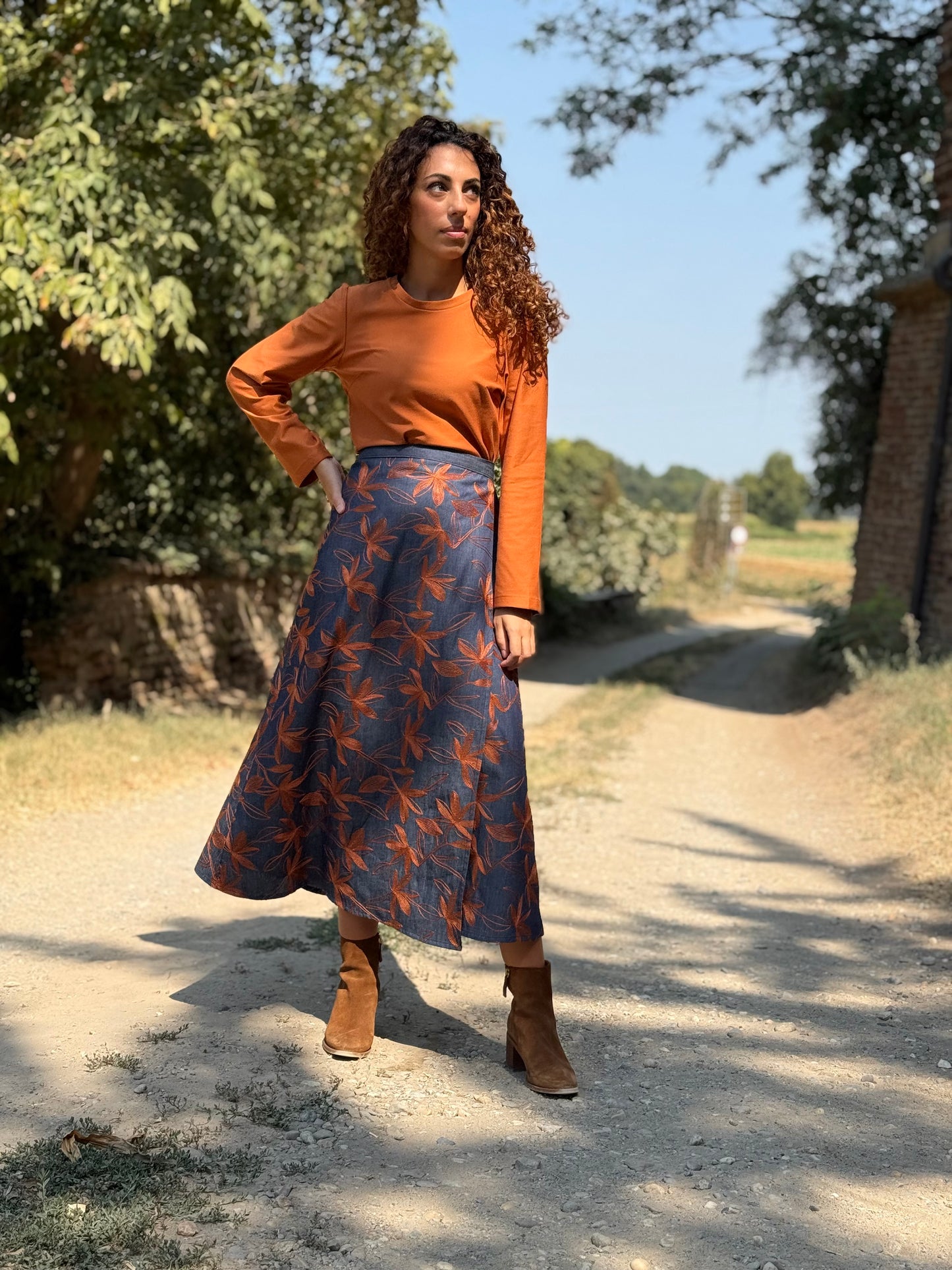 TULIPANO denim ricamato