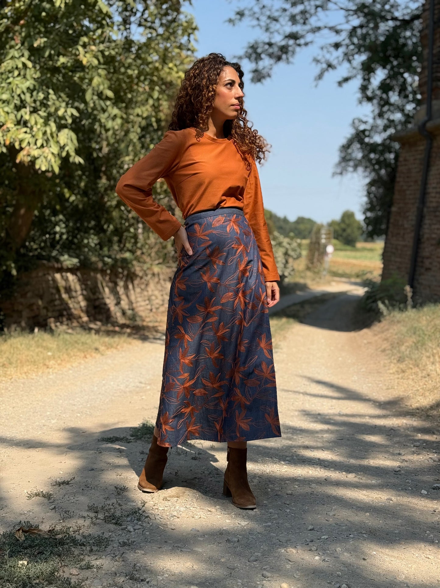 TULIPANO denim ricamato