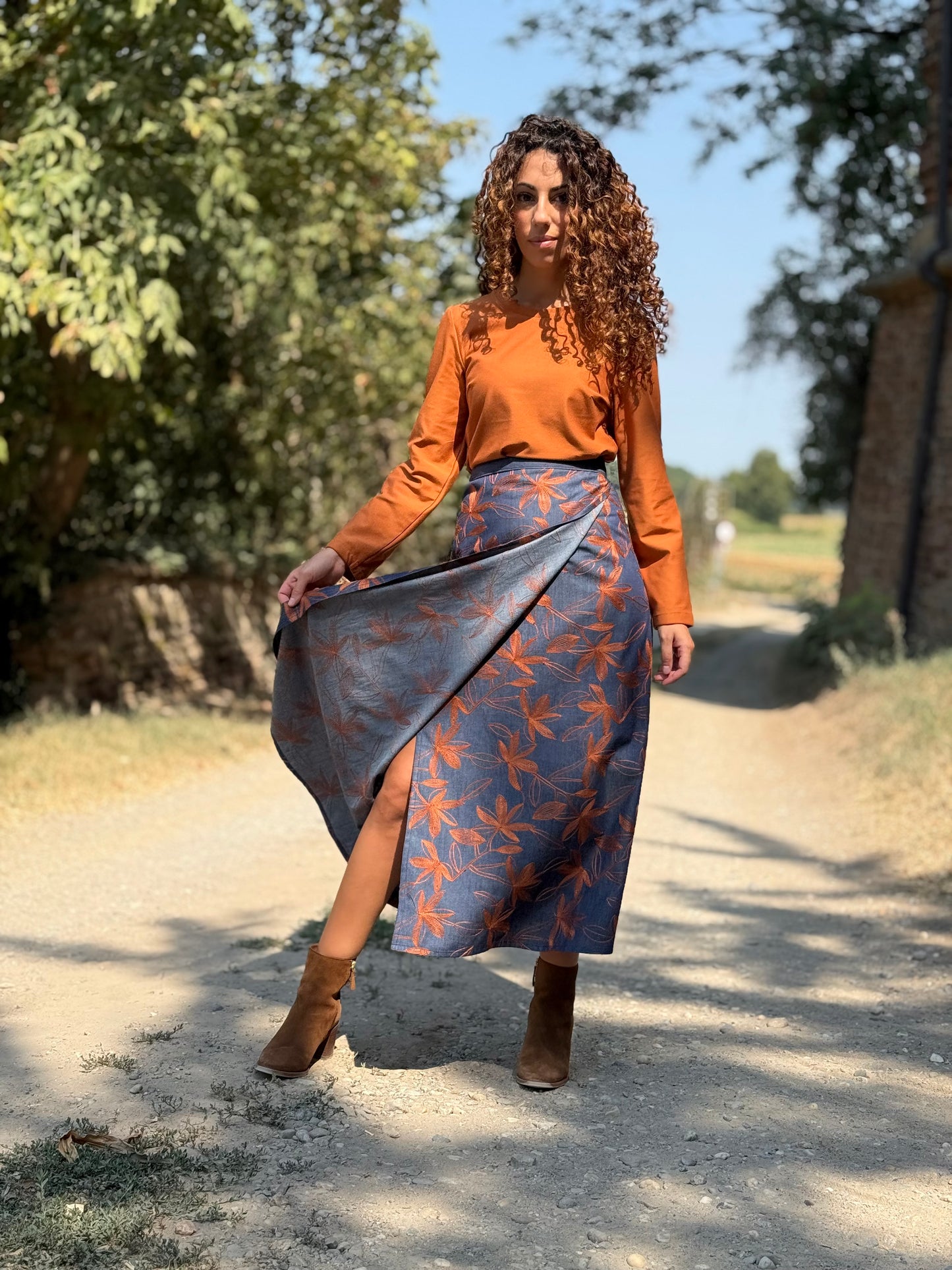 TULIPANO denim ricamato