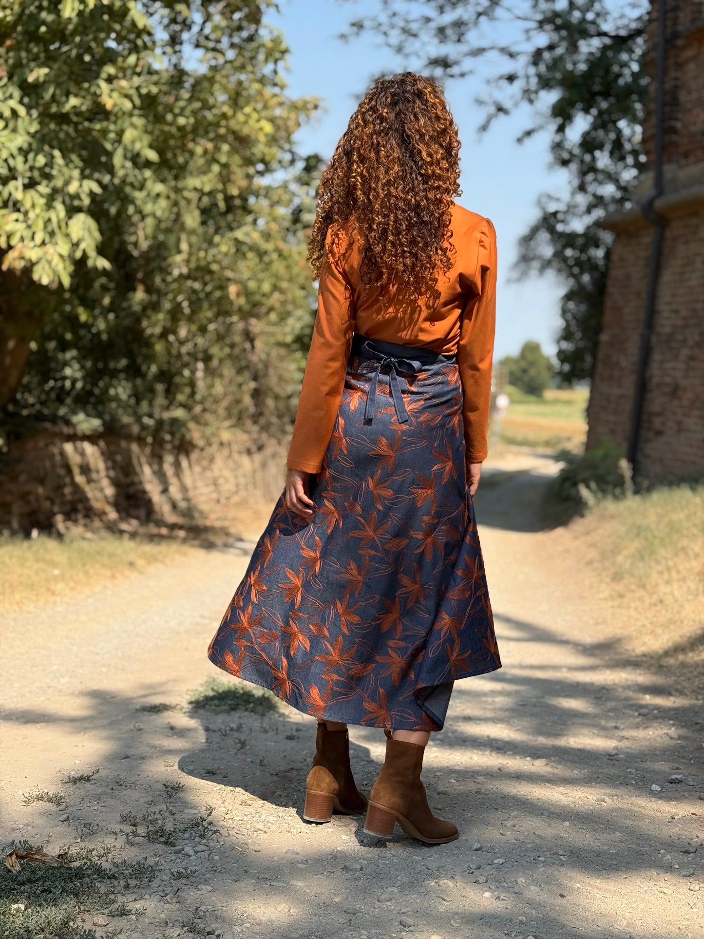TULIPANO denim ricamato