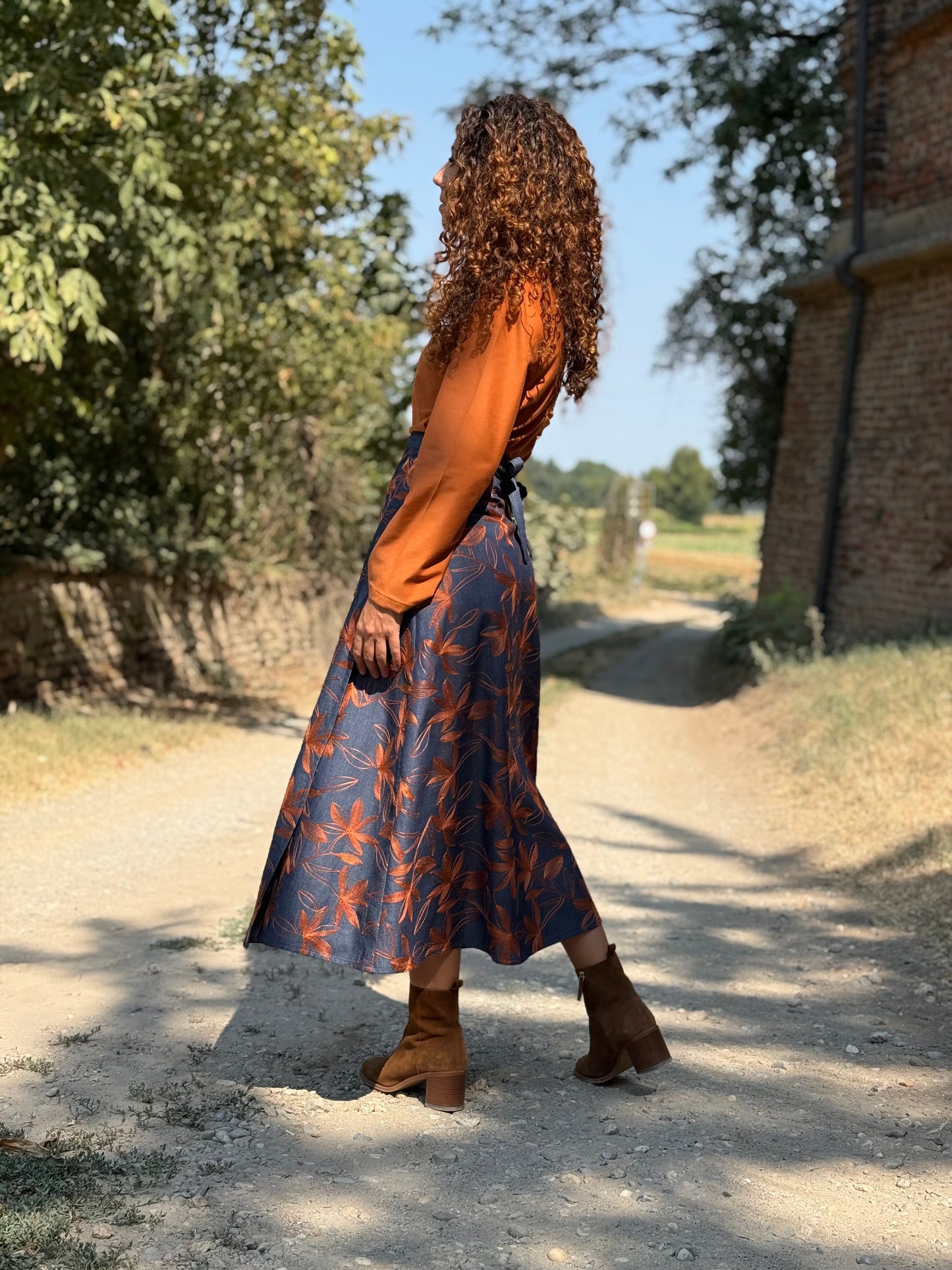 TULIPANO denim ricamato