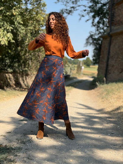 TULIPANO denim ricamato