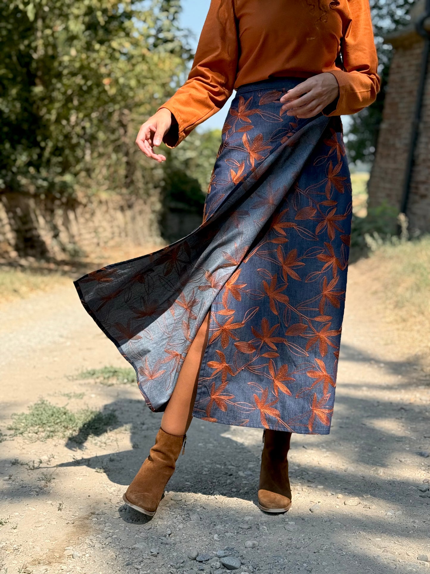 TULIPANO denim ricamato
