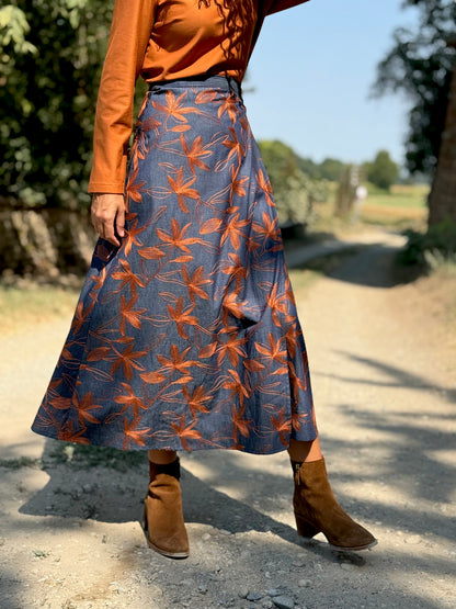 TULIPANO denim ricamato