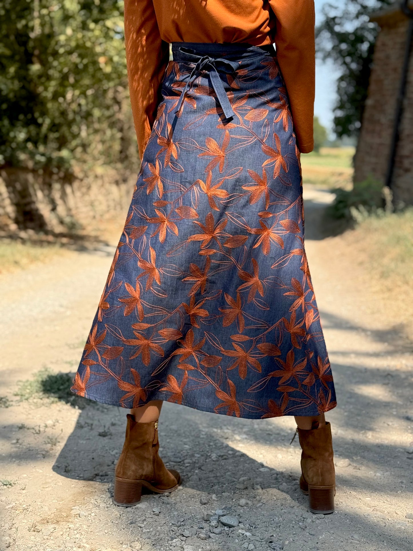 TULIPANO denim ricamato
