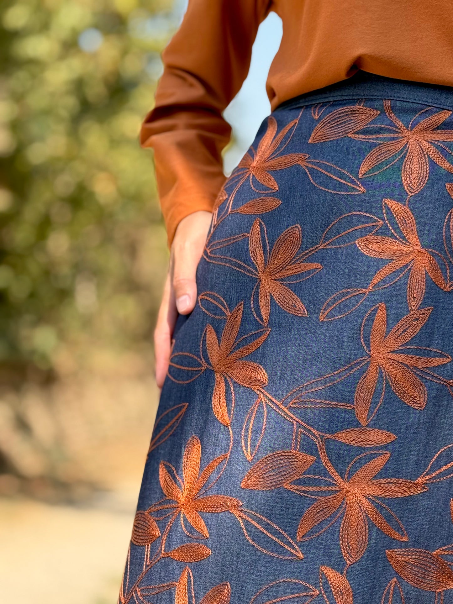 TULIPANO denim ricamato
