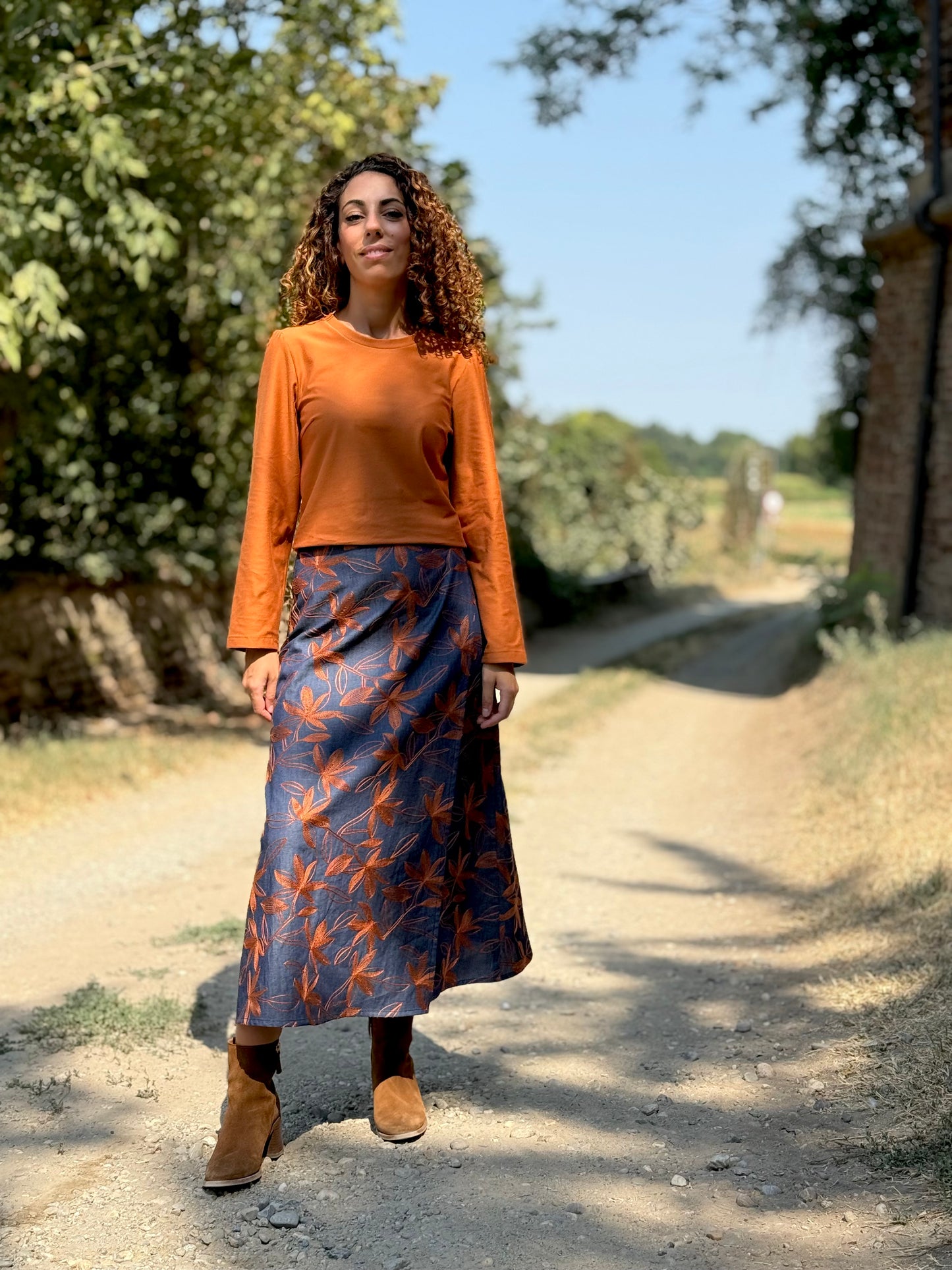 TULIPANO denim ricamato