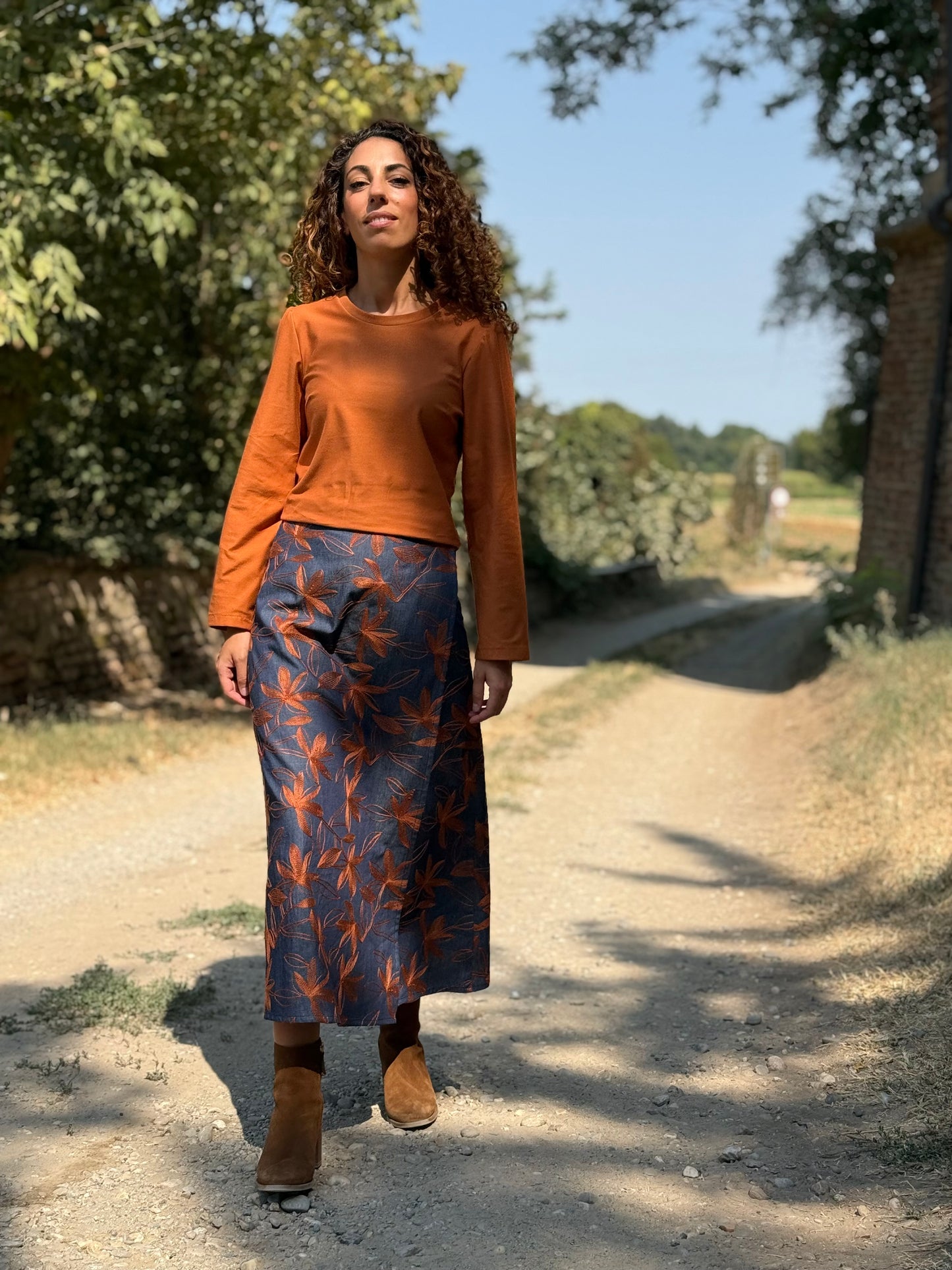 TULIPANO denim ricamato