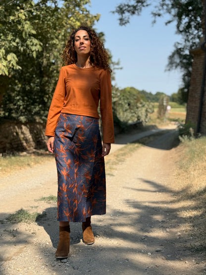TULIPANO denim ricamato