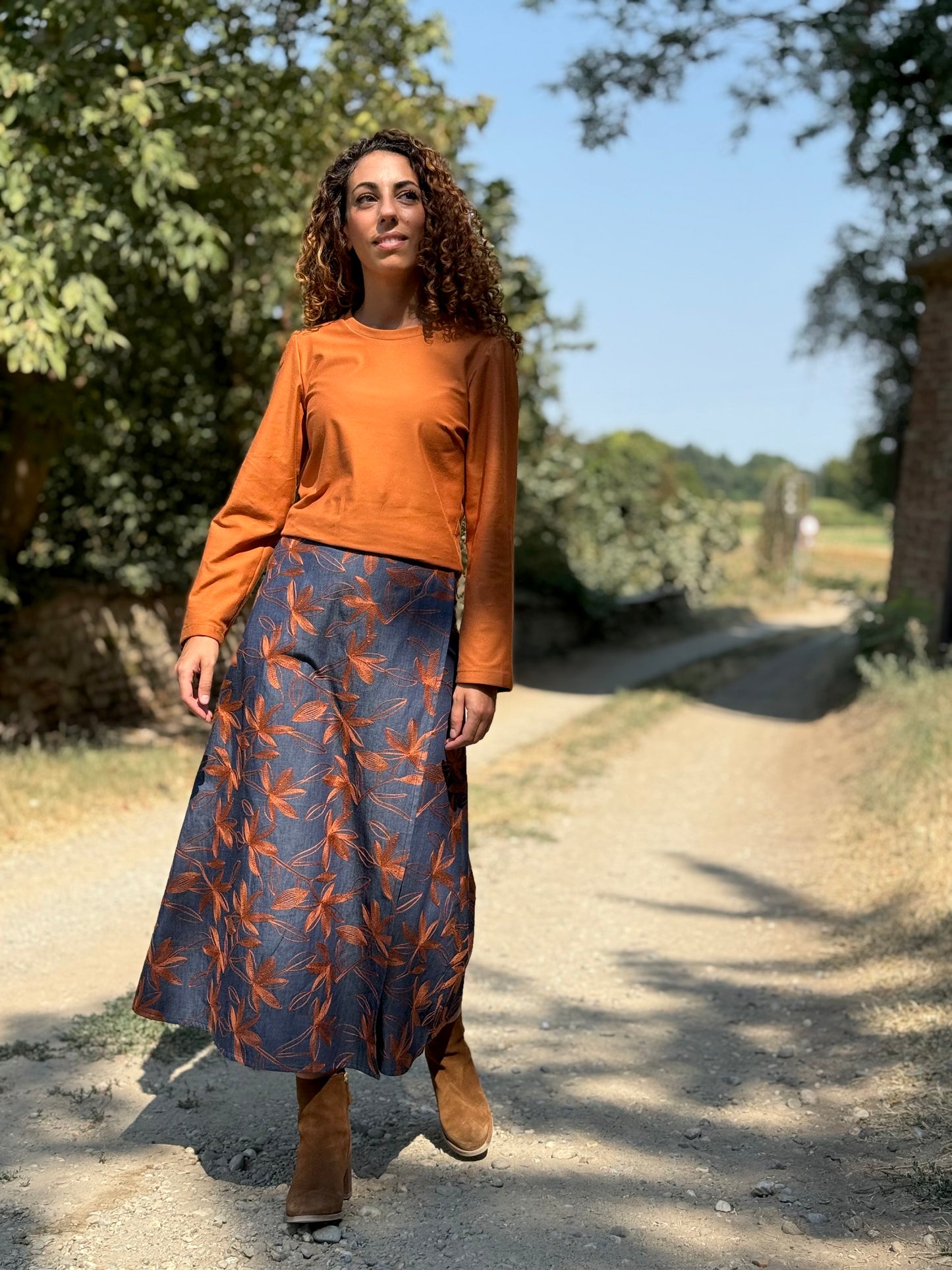 TULIPANO denim ricamato