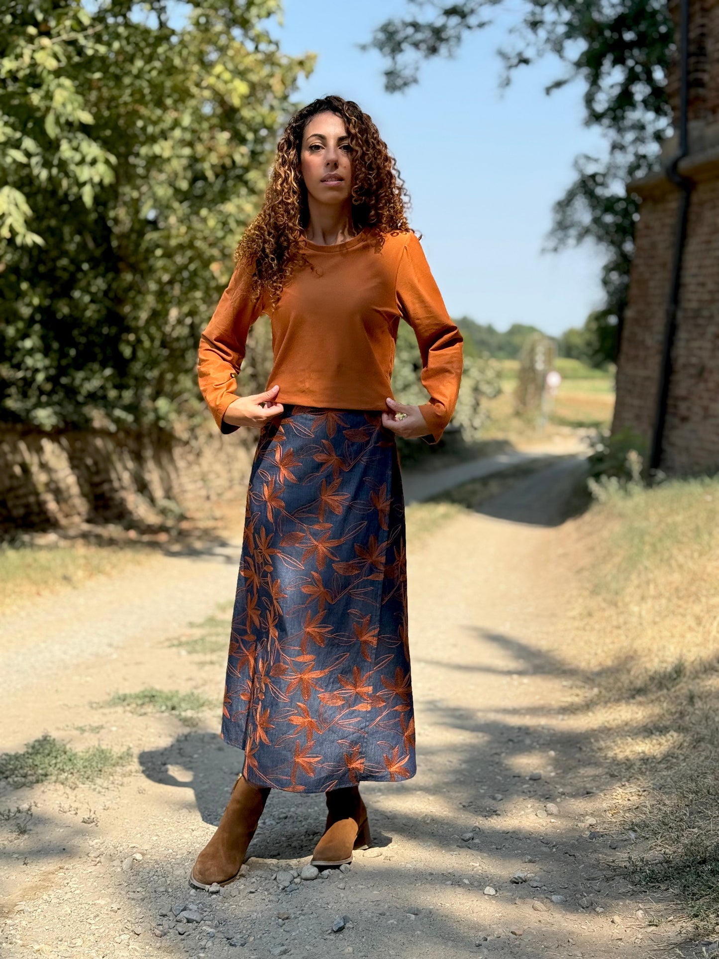 TULIPANO denim ricamato