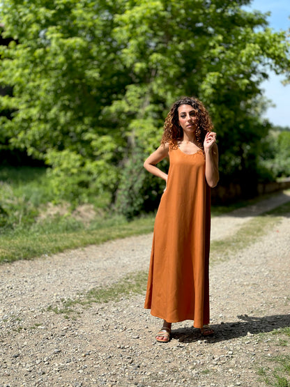 MIRTILLO MAXI Tencel cognac (pronta consegna)