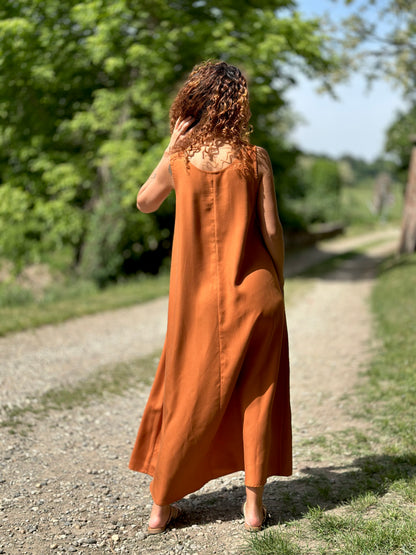 MIRTILLO MAXI Tencel cognac (pronta consegna)