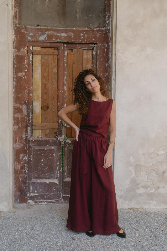 ARIA TENCEL BORDEAUX