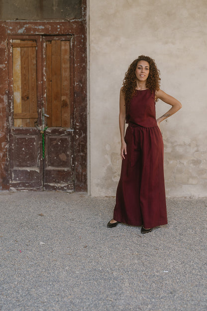 ULIVO TENCEL BORDEAUX