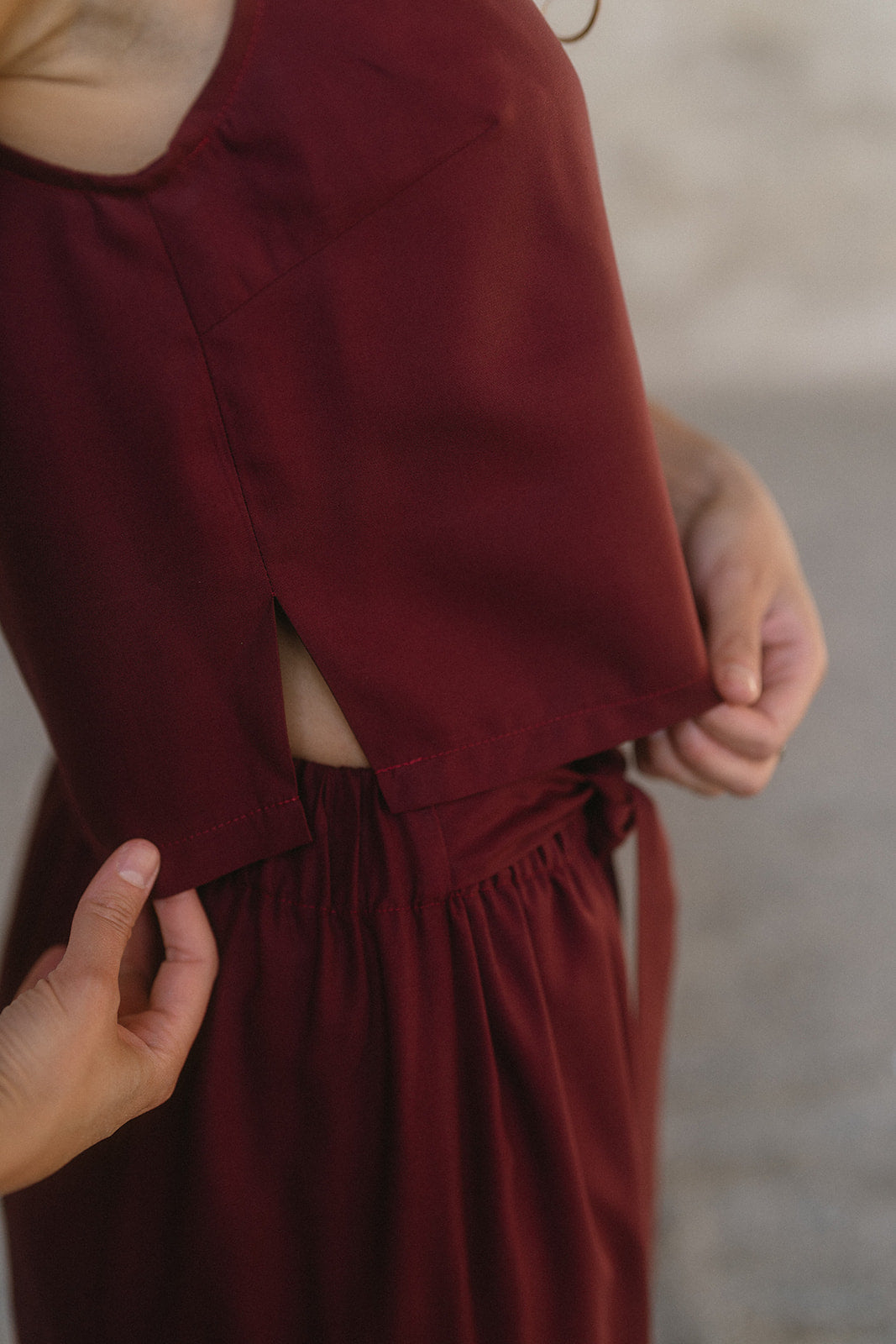 ULIVO TENCEL BORDEAUX