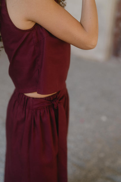 ULIVO TENCEL BORDEAUX