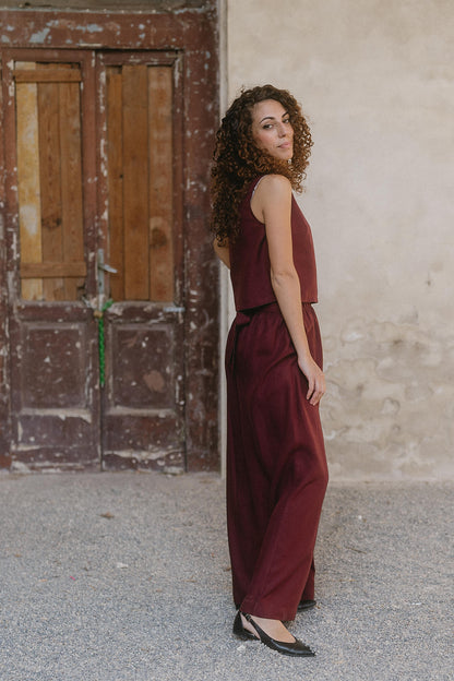 ARIA TENCEL BORDEAUX