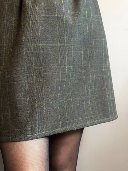 BOCCIOLO LANA TARTAN VERDE