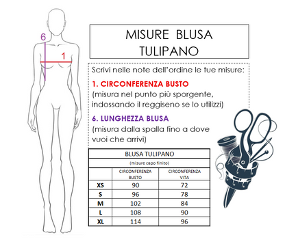 TULIPANO blusa foglioline