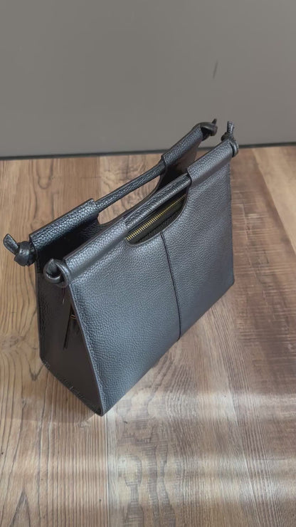 NOCCIOLA - VERA PELLE - NERA